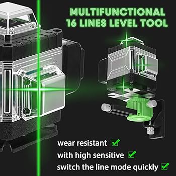 4d Green Laser Level 16 Lines 360 Selfleveling Powerful Horizontalvertical Beam U203a Free Shipping U203a Up To 50% OFF