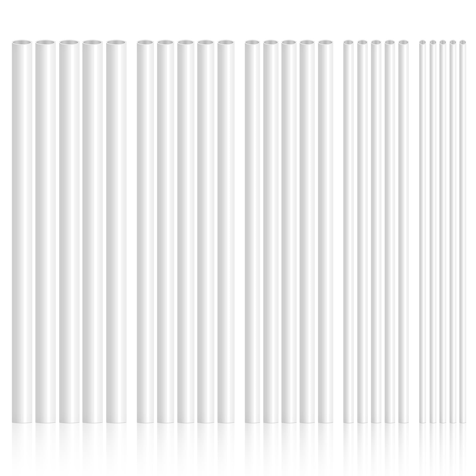 ABS Plastic Tubes - 25 Sizes for DIY Crafts -6 ABS Plastic Tubes - 25 Sizes for DIY Crafts -6