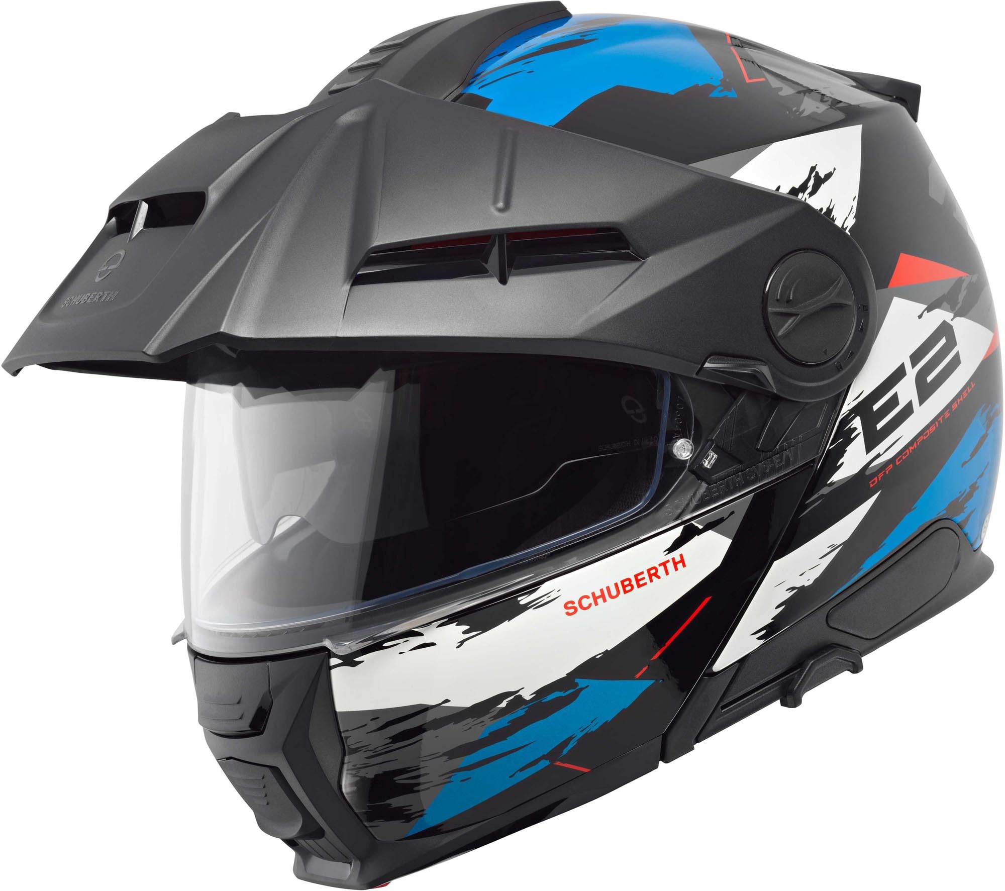 SCHUBERTH E2 Çene Açılır Motosiklet Kaskı-Trail Blue-57-M