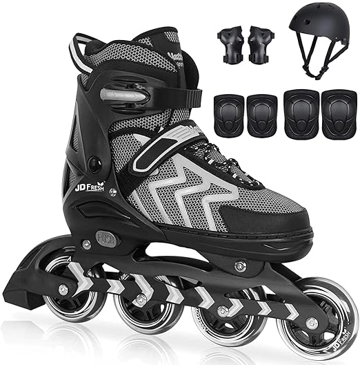 Buy JD Fresh 4 Wheel Inline Skates Skating Shoes for Boys and Girls Age