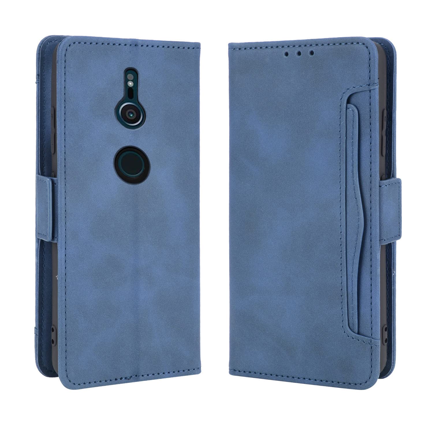 Asuwish Custodia A Portafoglio Con Copertura E Vetro Temperato Per Sony Xperia 1 - Pelle PU Con Slot Carte, Cinghia E Supporto Magnetico - 2