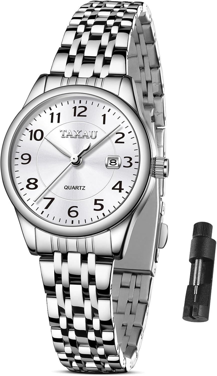 Taxau Armbanduhr Damen Einfach Klein Zifferblatt – Damenuhr mit Datum Wasserdicht – Klassisch Uhr Da… Taxau Armbanduhr Damen Einfach Klein Zifferblatt – Damenuhr mit Datum Wasserdicht – Klassisch Uhr Da…