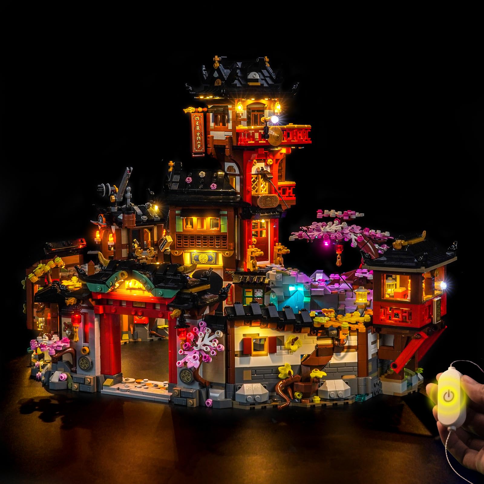 LocoLee Led Light Set Compatible with Lego 71861 The Old Town 15th Anniversary Led Decoration Lighting Kit Compatible with Lego 71861 Building Blocks Model,Only Lights Set,No Model - Image 2