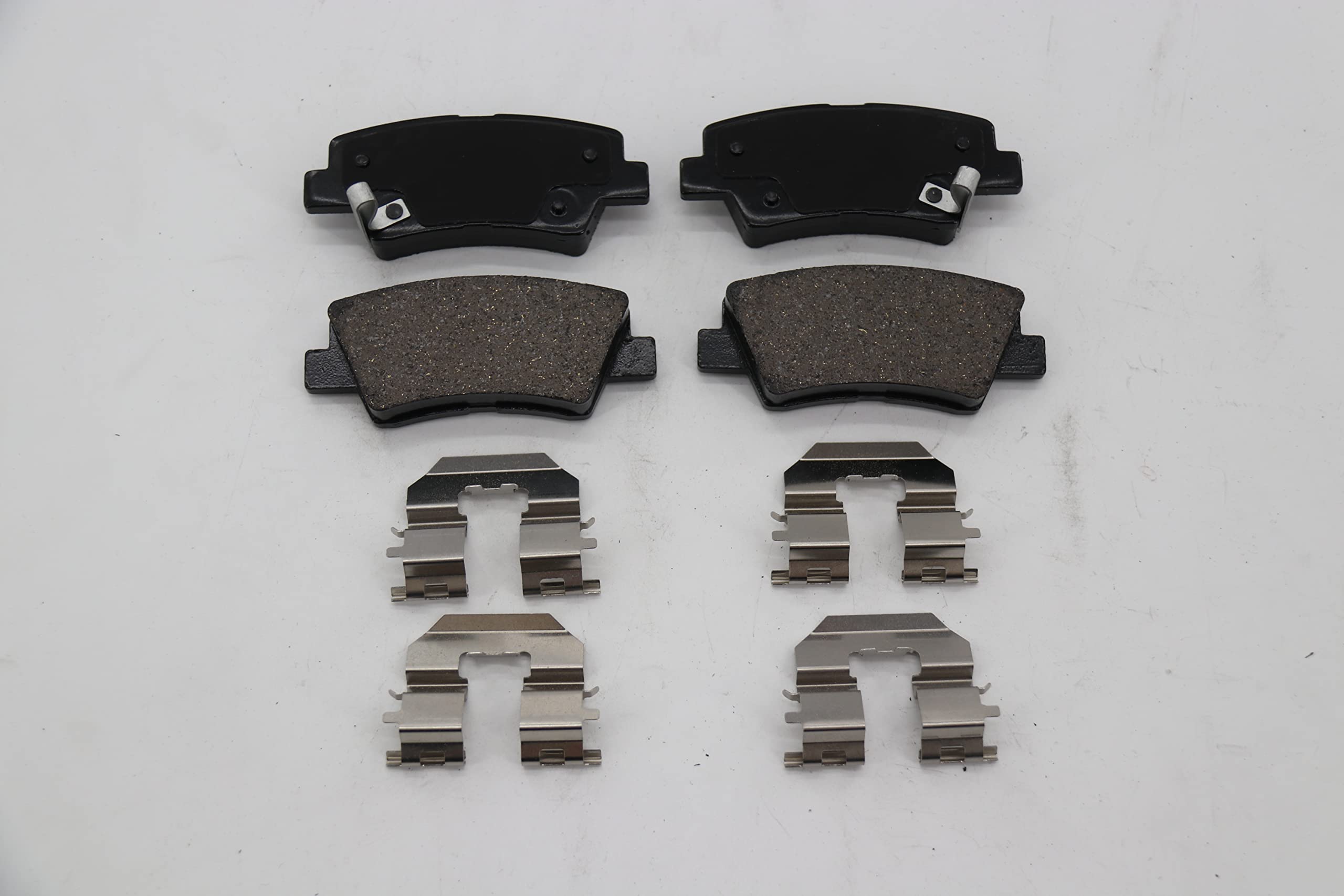 Ceramic Rear Brake Pads Set Compatible with Hyundai Sonata/Elantra/Accent/Veloster,Kia Rio/Optima Hybird/Soul EV/Soul/Cadenza/Forte/Forte Koup/Forte5,Automotive Replacement Disc Brake Pads Rear