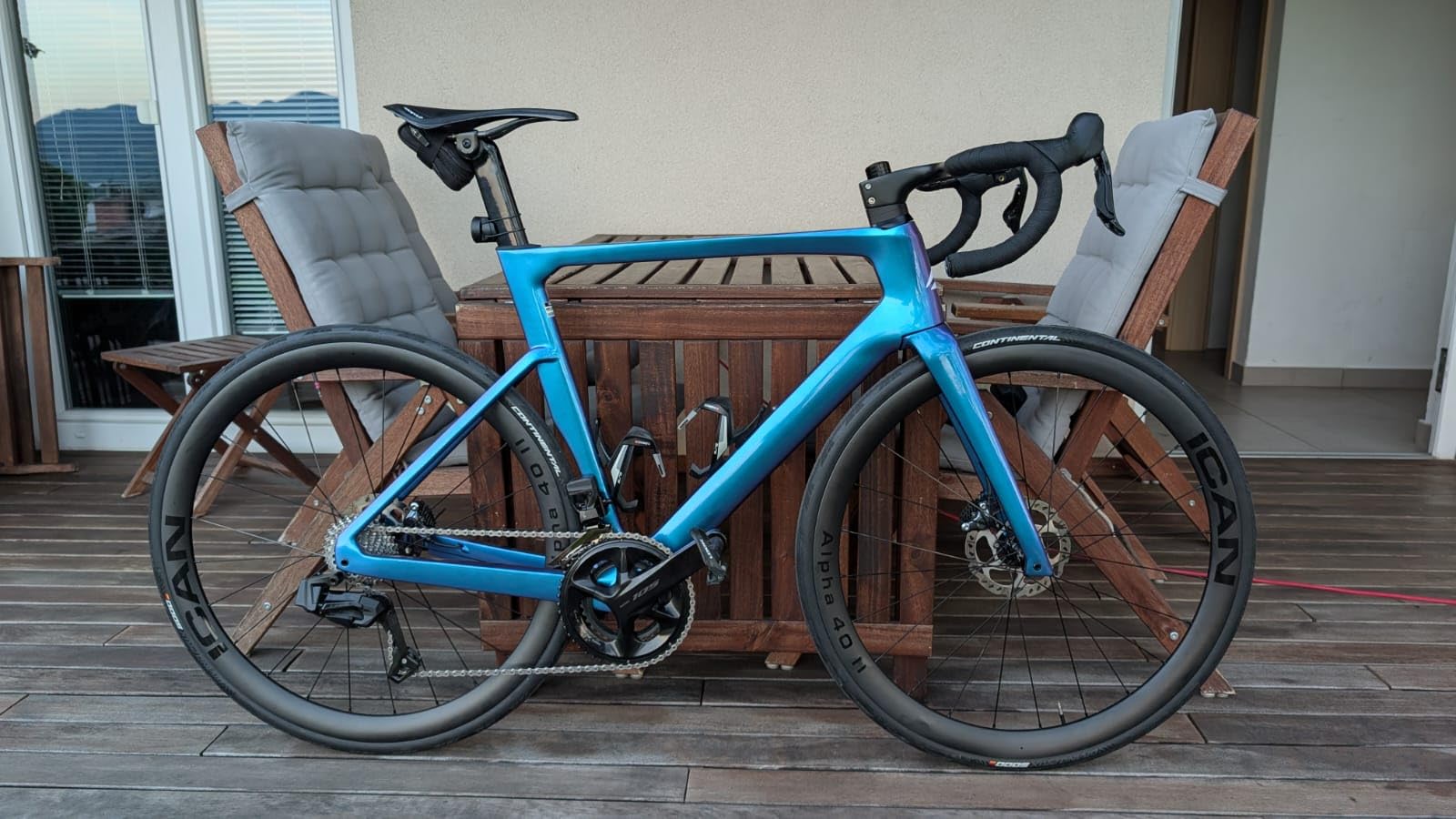 ICAN Alpha 40Ⅱ/Alpha 50Ⅱ 1390g/1460g Ruedas para bicicleta de carretera de carbono Disco 700C Center Lock Clincher Compatible Tubeless 12 x 100/12 x 142 mm