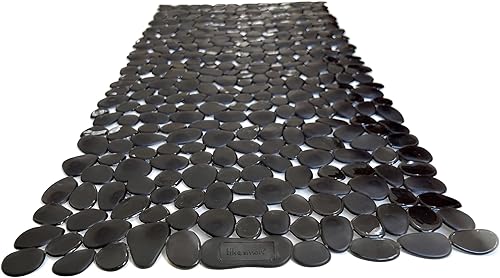 Miniatura 46 de Tapete antideslizante para bañera/ducha "Pebbles" de 27.5 x 14 pulgadas, rectangular, no tóxico, seguro, limpio, lavable a máquina, agarre y drenaje