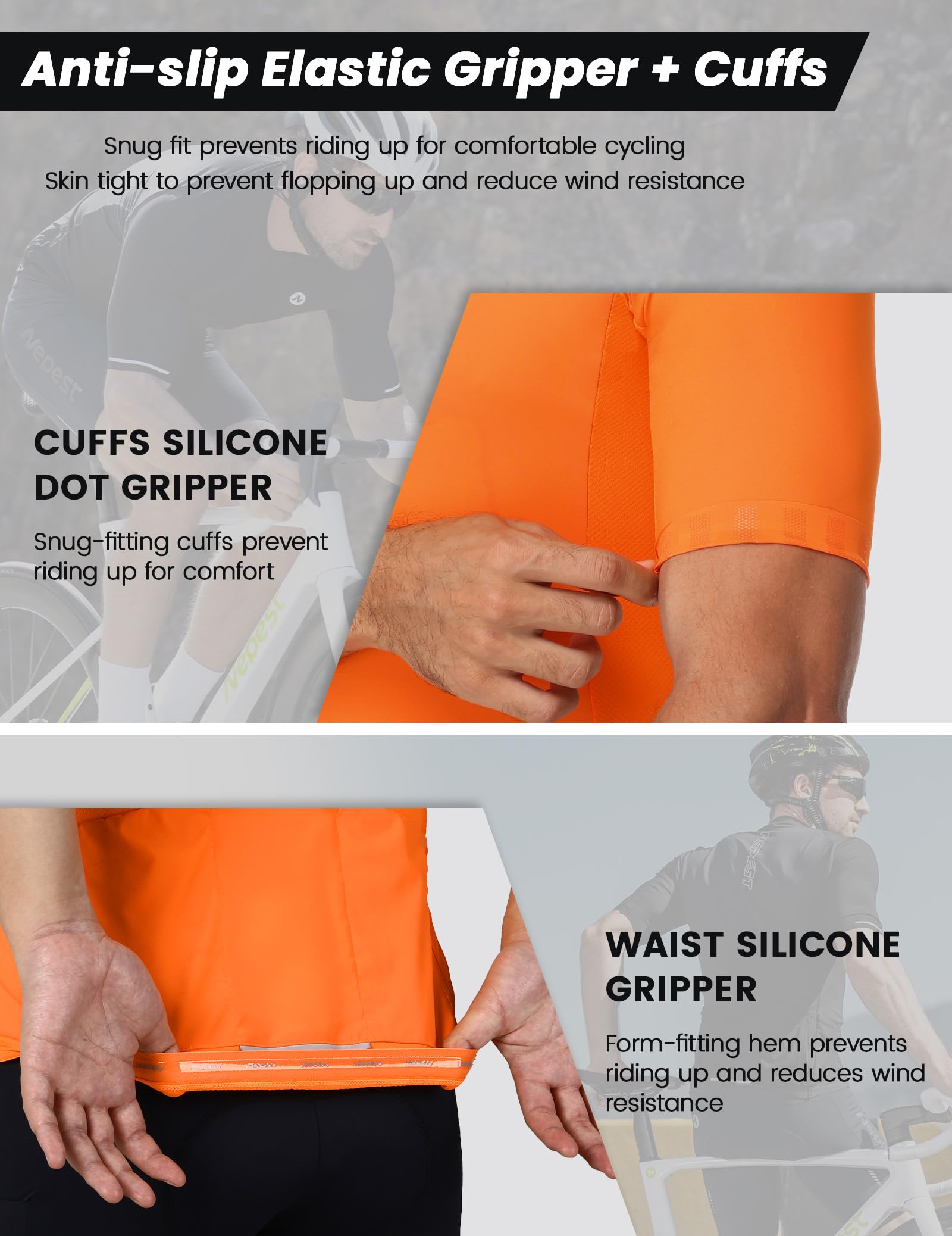 Nepest Maillot de ciclismo para hombre de manga corta, de secado rápido, transpirable, ropa de ciclismo para hombre, camiseta de ciclismo de montaña