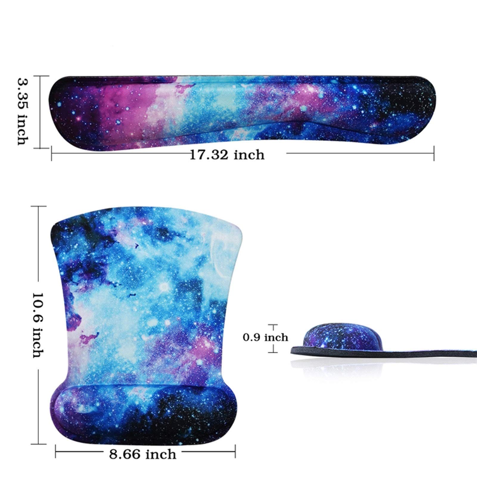 Mouse con Poggiapolsi Posto da Polso del Mouse Posto da Polso da Polso Pintino da Polso Pad Rest e Mouse Silice Gel Supporto da Polso da Polso con Memory Foam Mouse Pad Mat (Color : G)