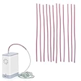 12 Pcs Oxygen Tubing Support Crimp Straightener,Oxygen Tubing Accessories,Oxygen Tube Jacket,Oxygen Tube Support for Oxygen Hose Nasal Cannula, pink