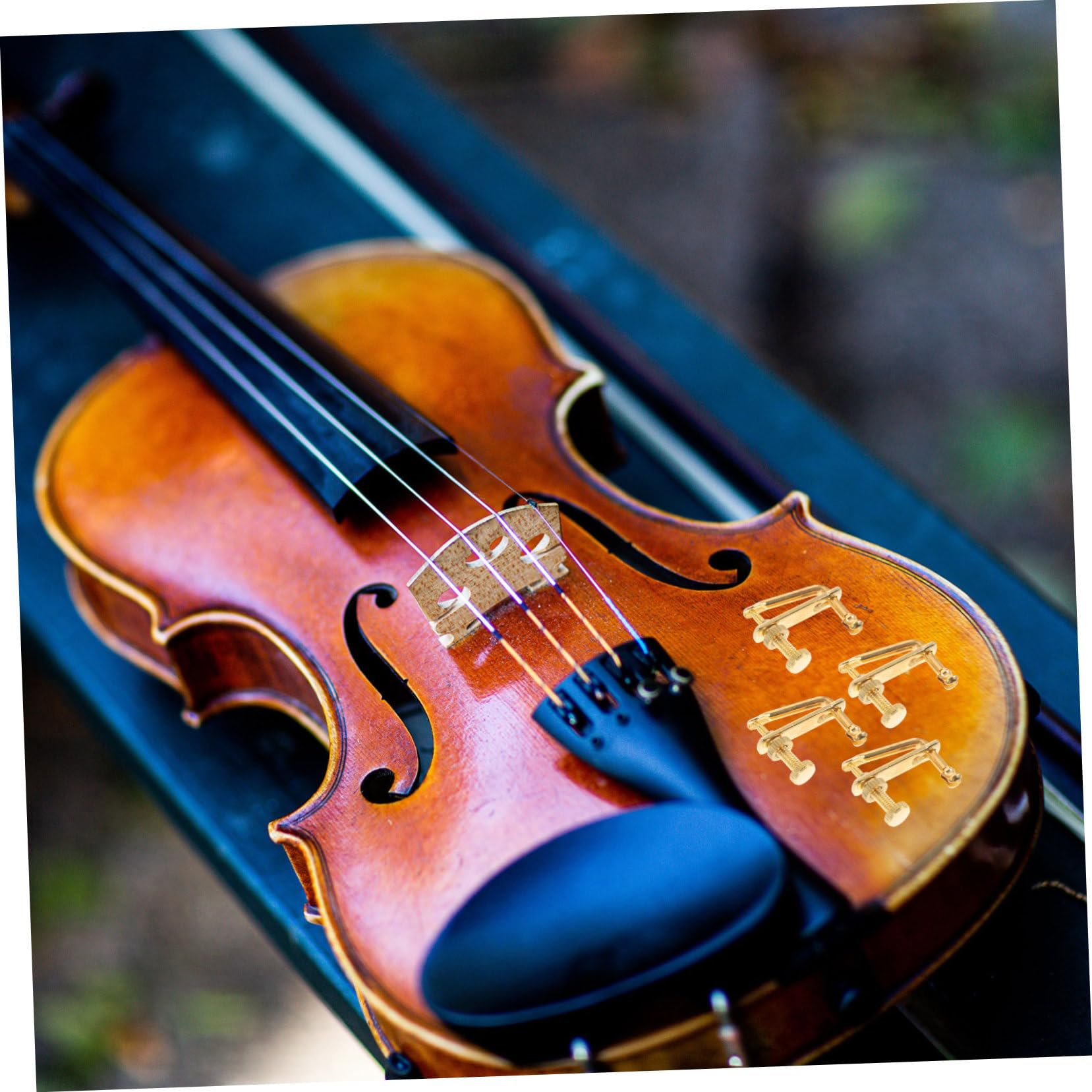 BESPORTBLE 4Pcs Violin Fine Metal String Adjuster Keys for Violins Easy Install Tuning Tool for All Levels Durable Material Lightweight Design for Optimal Performance