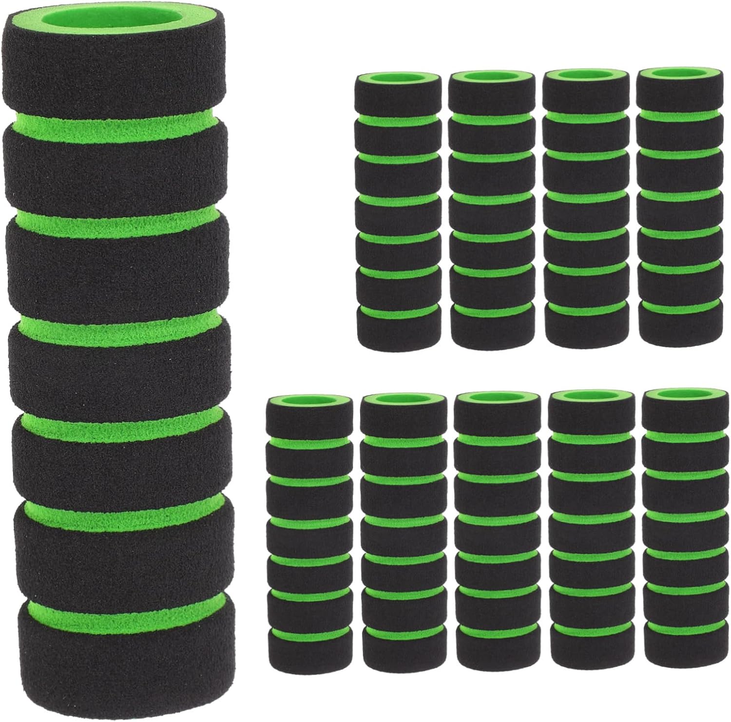 10pcs Sponge Roller Cushion Covers for Gym Exercise Equipment Durable Foam Support Sleeves for Machine Tubes and Leg Rollers Replacement Pads for Weight Benches and Home Fitness
