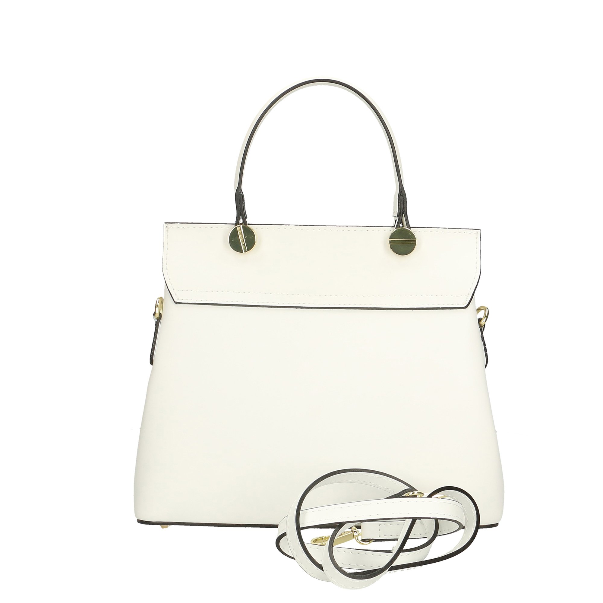Chicca Borse Borsa a Mano Donna in Pelle Made in Italy 27x23x12 Cm