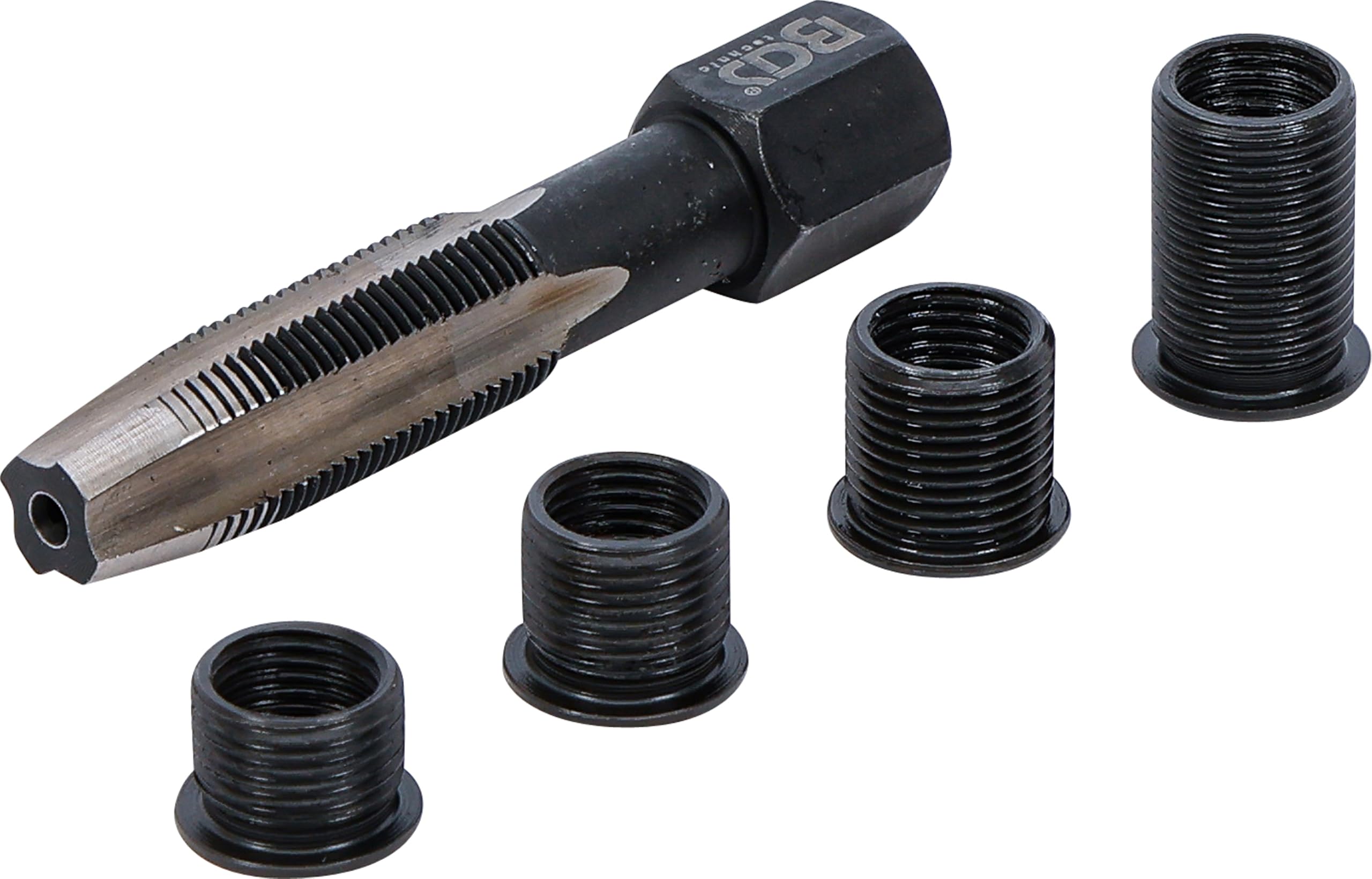 BGS 165 | Kit de réparation pour filet de bougies d’allumage | M10 x 1,0 mm | 5 pièces