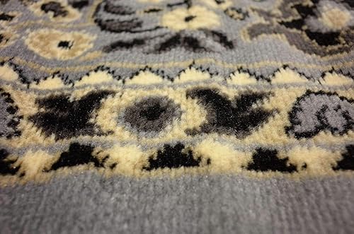 Vista 732 de Unique Loom Reza Collection- Alfombra, Polipropileno, Marrón Marrón/ marfil