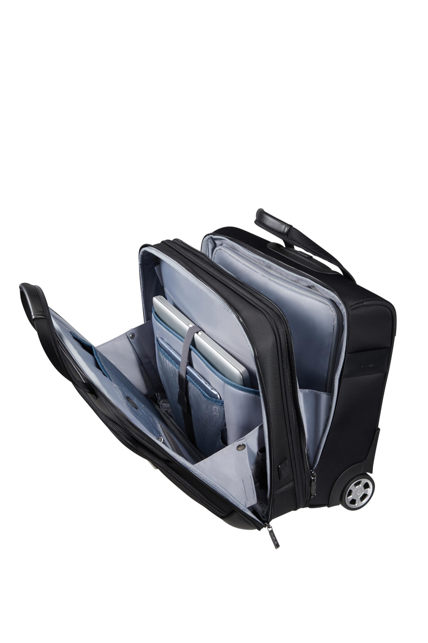 Samsonite Spectrolite 3.0 - Laptoptasche mit Rollen 17.3" mit Smarte Funktionen, Praktische Innenaufteilung, Business Trolley - 37.5/42.5L - Schwarz (Black)