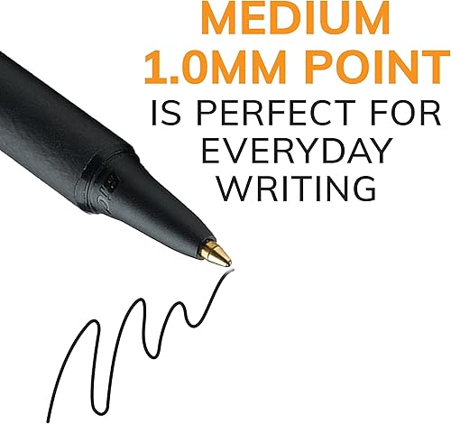 Miniatura 3 de BIC Soft Feel - Bolígrafo retráctil, punta media (0.04 pulgadas), agarre cómodo y suave al tacto, ideales para tomar notas, colores surtidos (negro