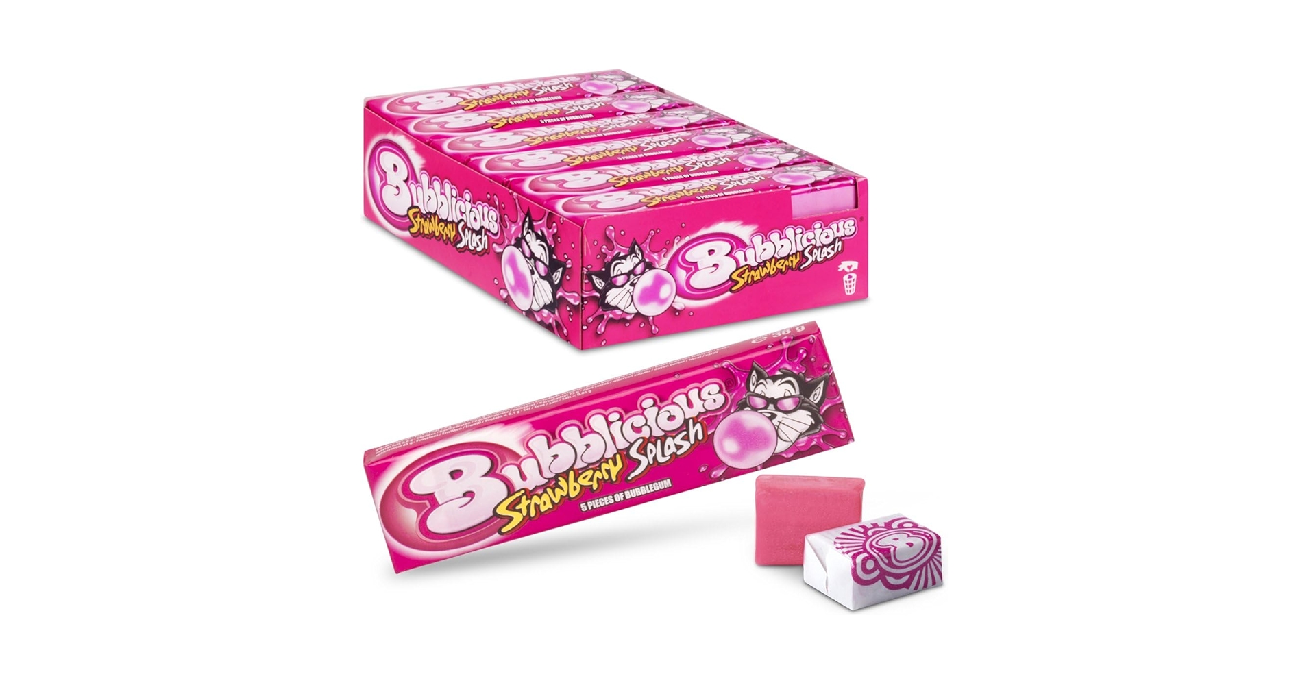 Amazon.com : Bubblicious strawberry 18x | Total weight 738