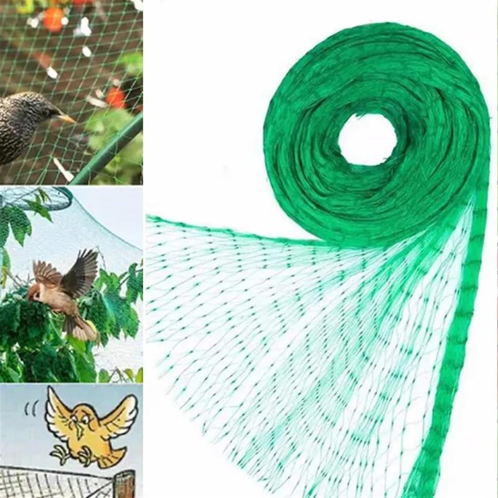 Filet Arbre fruitier Filet de Jardin en Maille tissée Verte, Protection des Plantes, Fruits, Fleurs, Arbres, clôture Extensible, Filet Durable(4x8m)