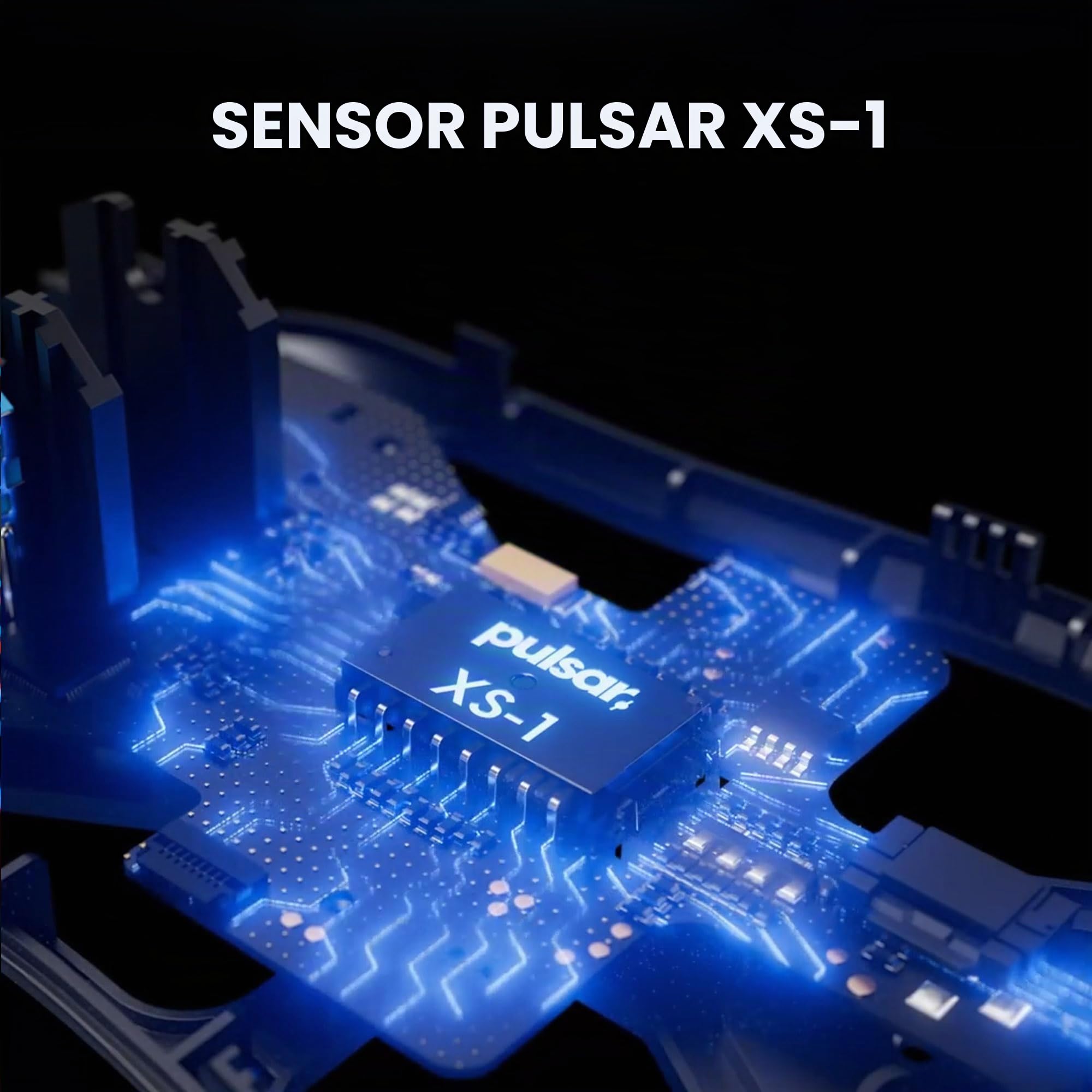 Pulsar Gaming Gears Feinmann Ratón Gaming inalámbrico, Mediano, Negro | Ultraligero 1.62 oz (46g), Ergonómico, Laterales curvos, Joroba central, Agarre Palm/Claw relajado, XS-1, 32K DPI, 8K