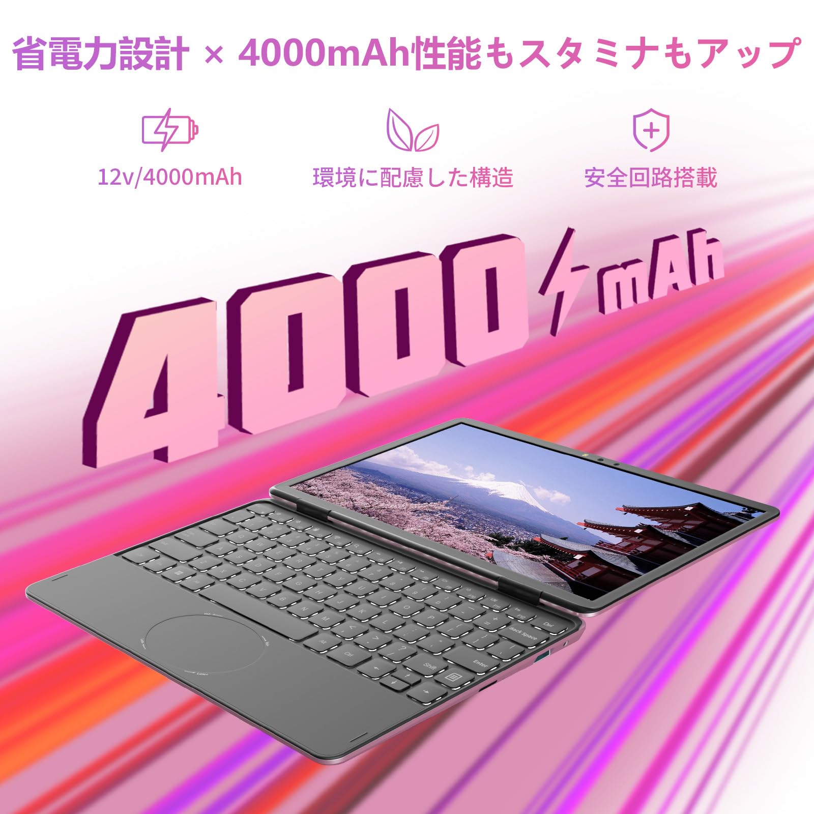 Amazon.co.jp: OFFICE 2024 搭載 2in1 ノートパソコン タッチパネル