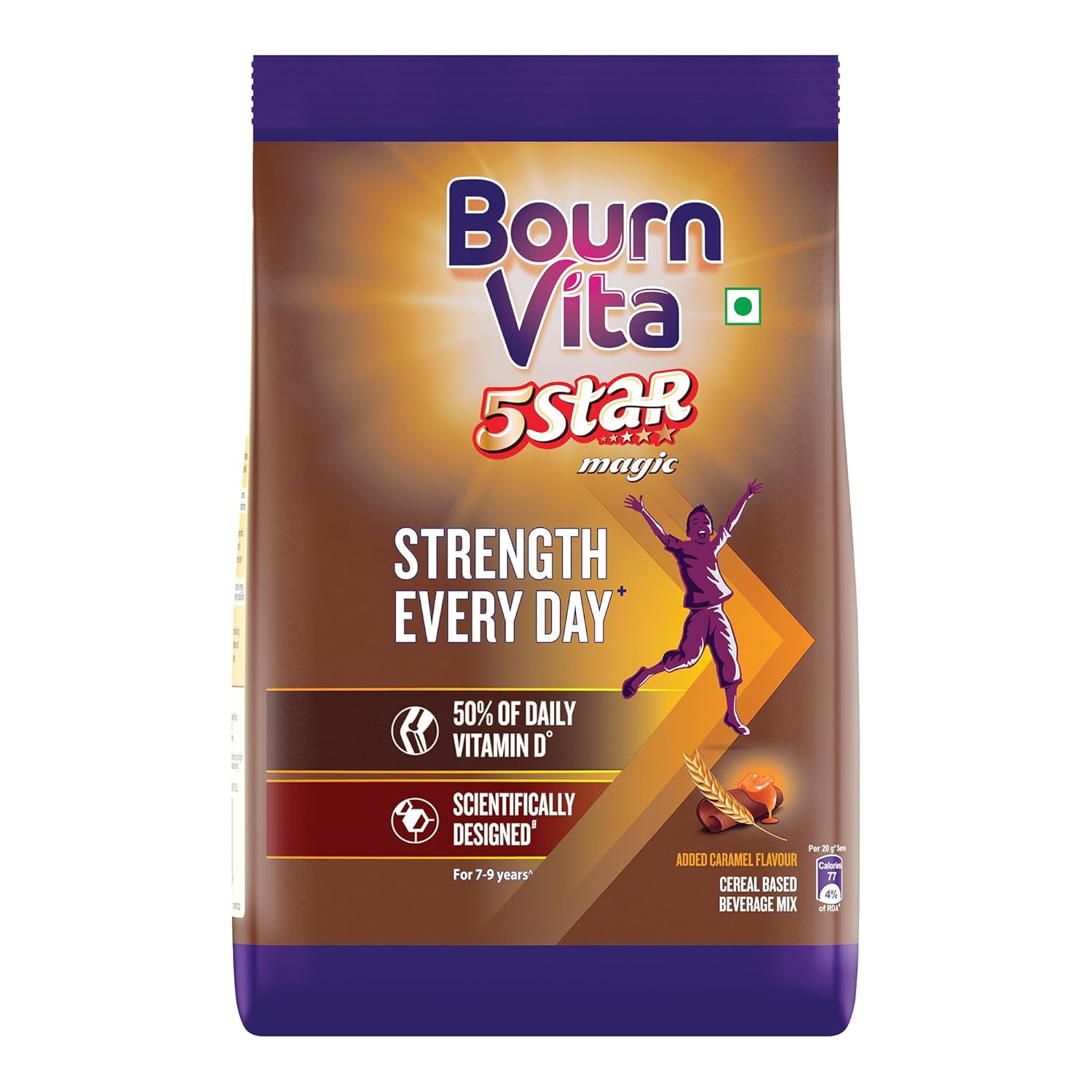 Bournvita 5 Star Magic Nutrition Drink, 500 g Pouch