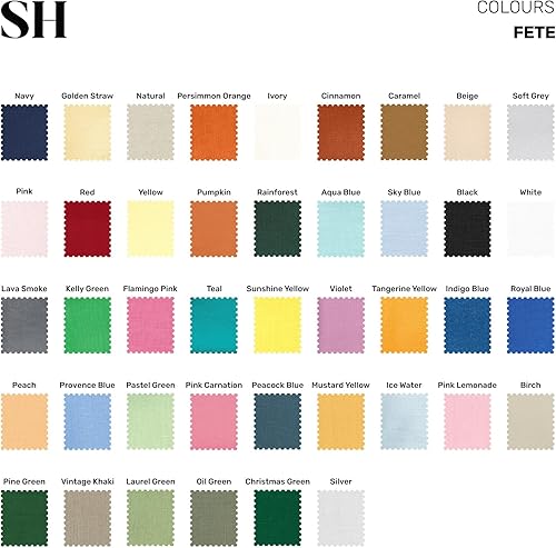 Miniatura 5 de Solino Home Athena - Juego de 4 manteles individuales de lino 100% puro, 14 x 19pulgadas, hechos a mano con tela natural, lavables a máquina, color