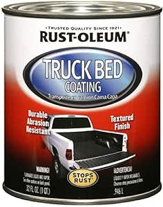 Rust-Oleum, Black Automotive 248915 Ounce Truck Bed Coating Quarts, 32 Fl Oz (Pack of 1), 2 Pound