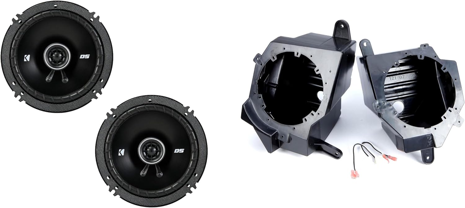 KICKER DSC 6.5" w/Speaker Pods -Compatible with Wrangler JL 2018-UP, Gladiator 2020-UP