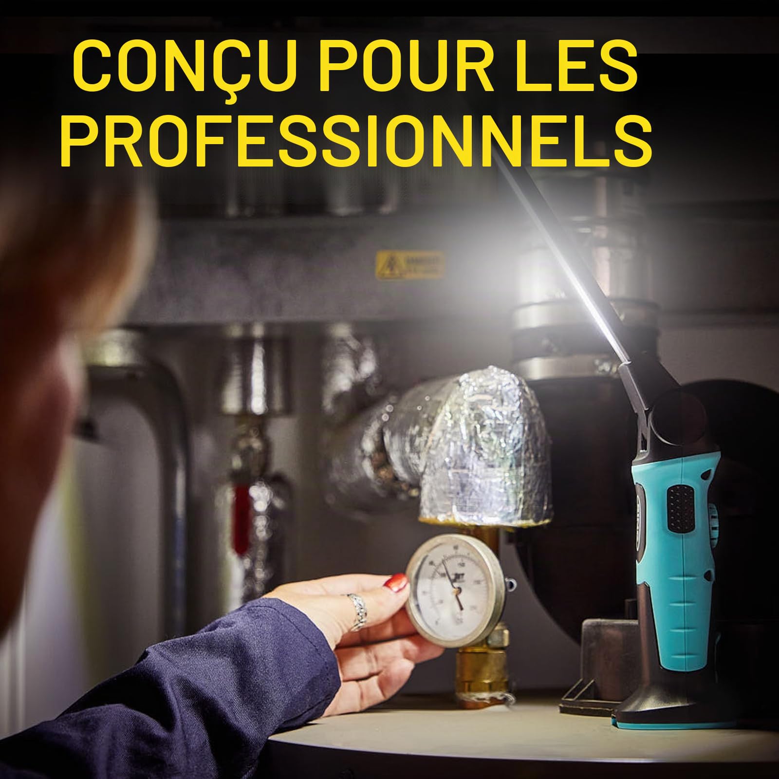 RING Lampe d'inspection LED fine avec jusqu'à 1000 lumens de sortie lumineuse : rechargeable et sans fil