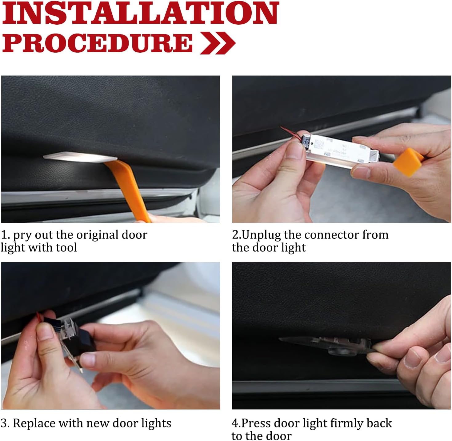 Car Door Lights Logo Projector Fits for Dodge Charger Accessories