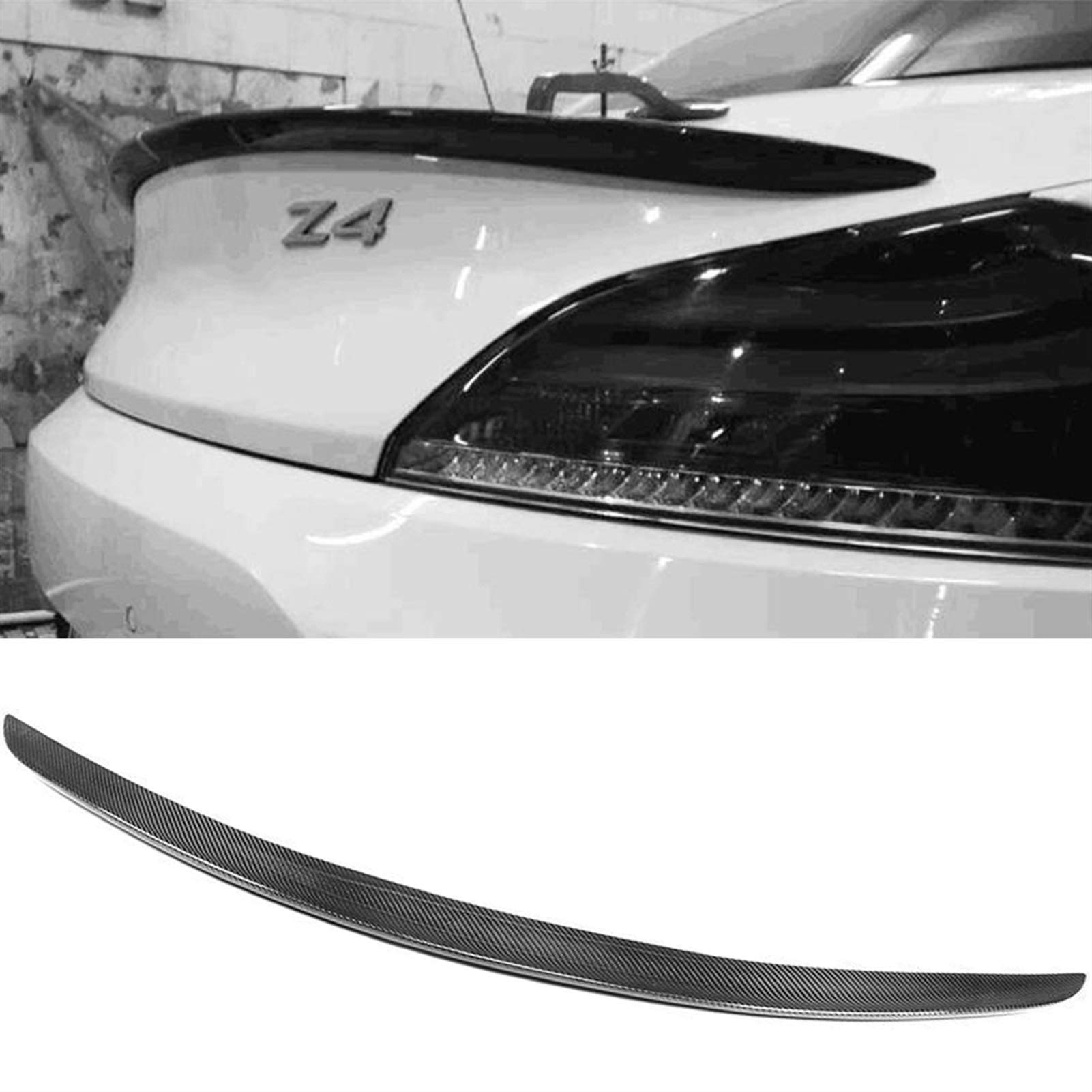 Spoiler Posteriori Auto per BMW Z Serie Z4 E89 20i/23i/28i/30i/35i 2009-2015 ,fibra di Carbonio Auto Bagagliaio Posteriore Spoiler Alettone Ala di Coda,Decorativi Accessori