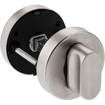 Edelstahl Rosetten Wc Drehriegel Mit Frei Besetzt Anzeige Turbeschlage Turgriffe Amazon De Baumarkt