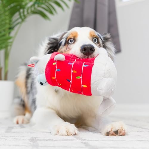 Miniatura 5 de Huxley & Kent para perros  Deck The Bear (pequeño)  Juguete de peluche navideño para perros con chirriador  Regalo divertido para perros  Divertido,