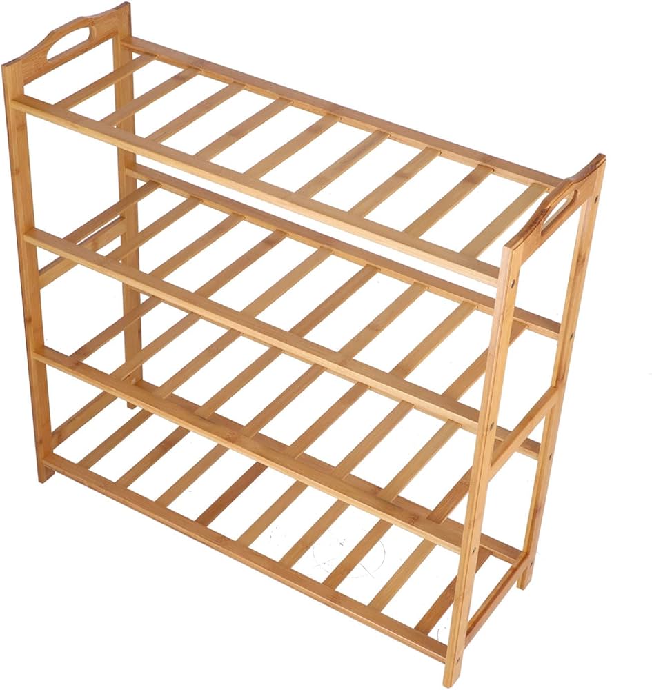 HoneyCanDo 3Tier Nesting Bamboo Shoe Rack SHO09492 Shoe, 41 OFF