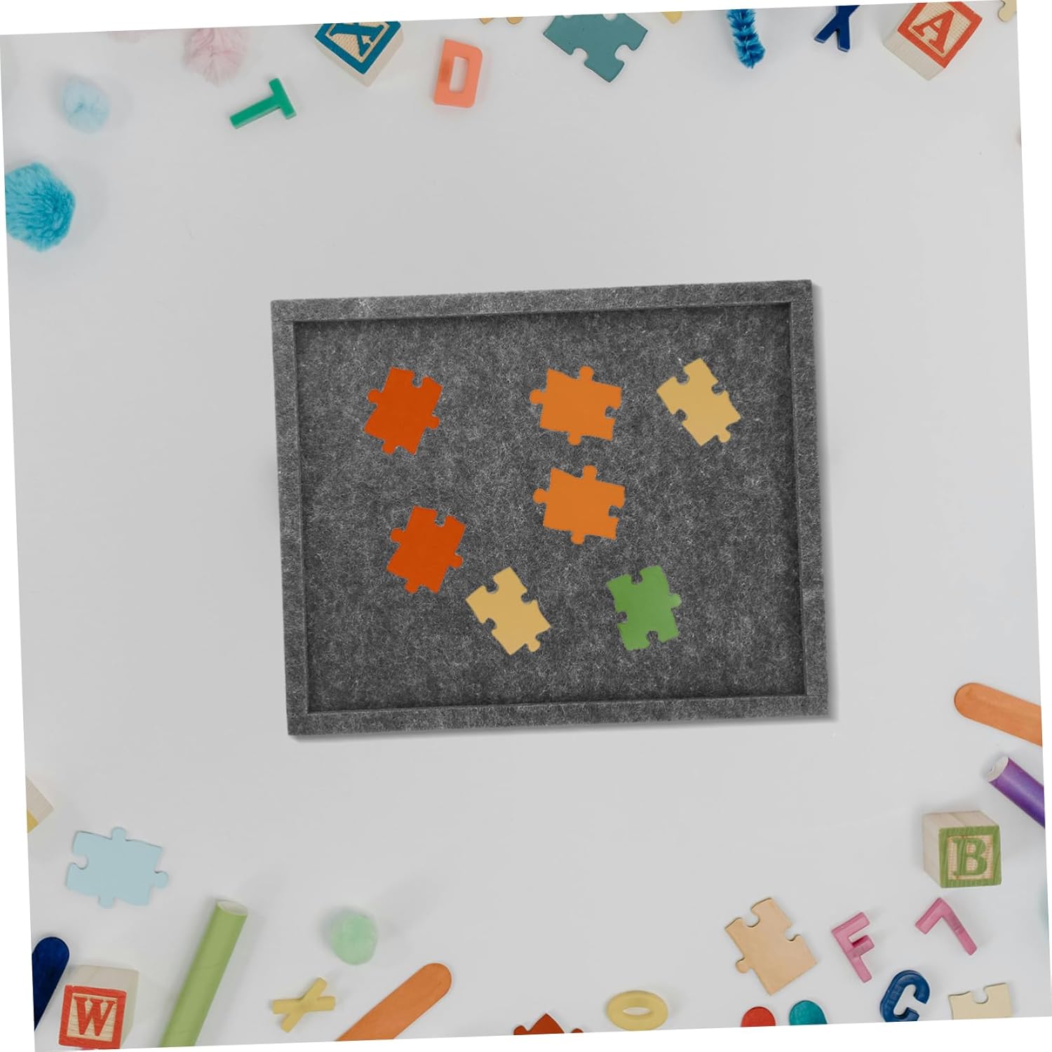 6pcs Jigsaw Puzzle Sorting Trays Stackable Organizer Felt Dividers Large Puzzle Board Storage for Boys and Girls Adults