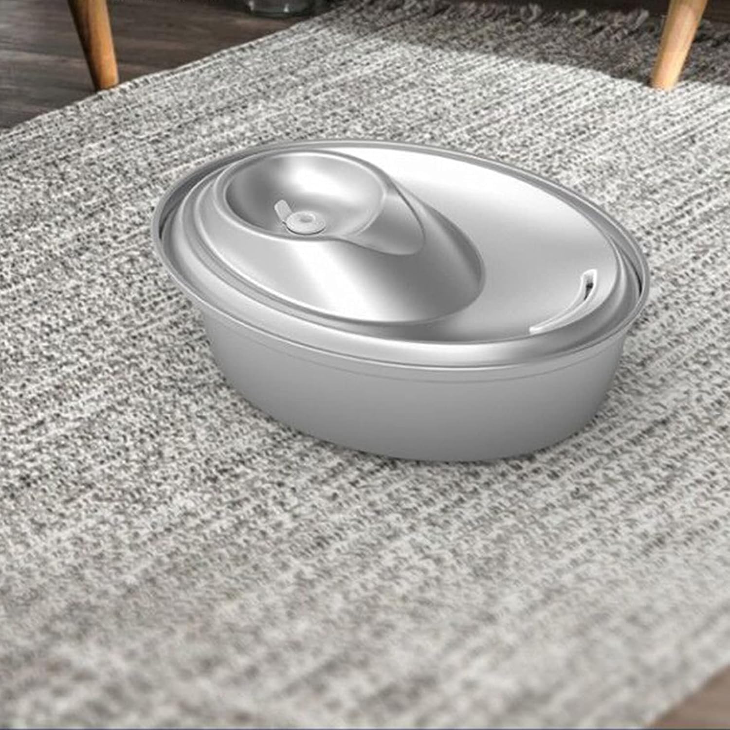 猫用水噴水 ステンレス鋼、2Lペット用噴水、超静音自動猫用水飲み器、