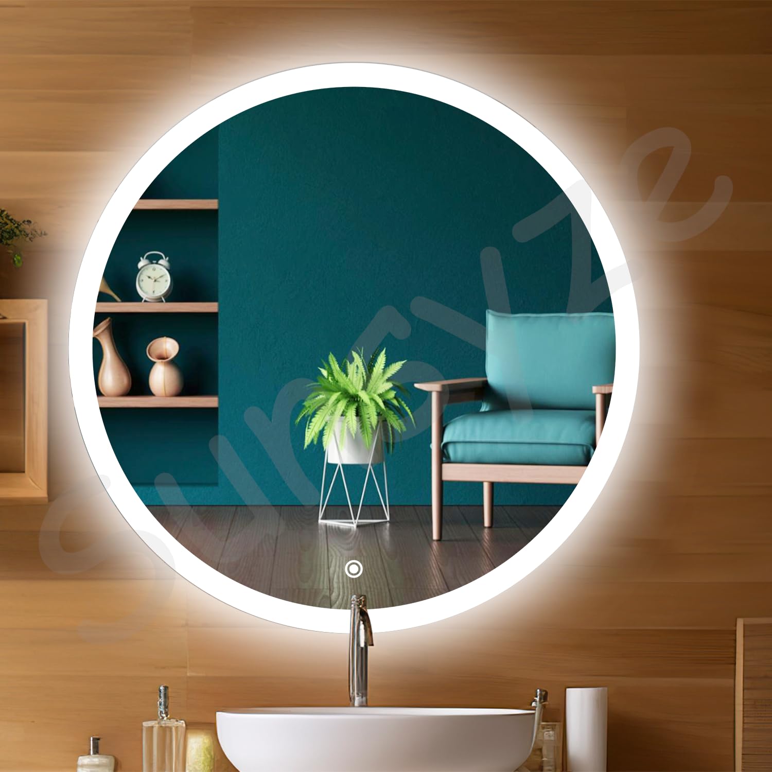 LED mirror designed for stylish bathrooms