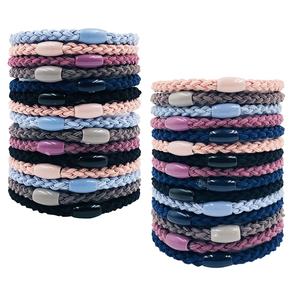 STHEJFB Diadema Trenzada De 2 Y 3 Hebras, Combinaciones, Desordenada, Ancha, Esponjosa, Elástica, Diadema Trenzada, Accesorio De Belleza Para Mujeres Y Niñas (rubio Miel Emitido