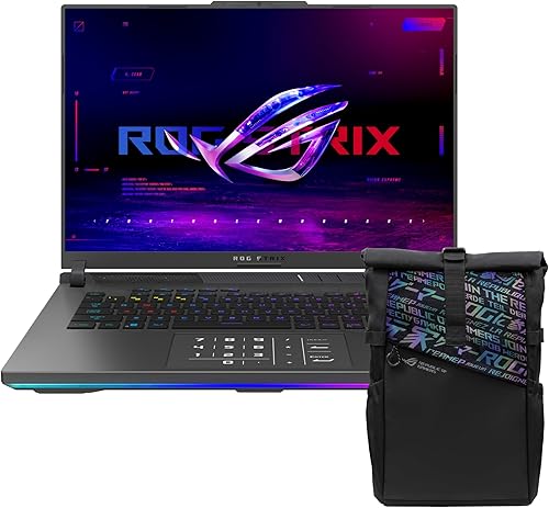 ROG Strix G16 G614JV-N3487W 13th Gen Intel Core i7-13650HX DDR5 16GB RAM 1TB PCIe 4.0 NVMe M.2 SSD Intel UHD Graphics Windows 11 16-Inch FHD Plus Laptop, Eclipse Gray