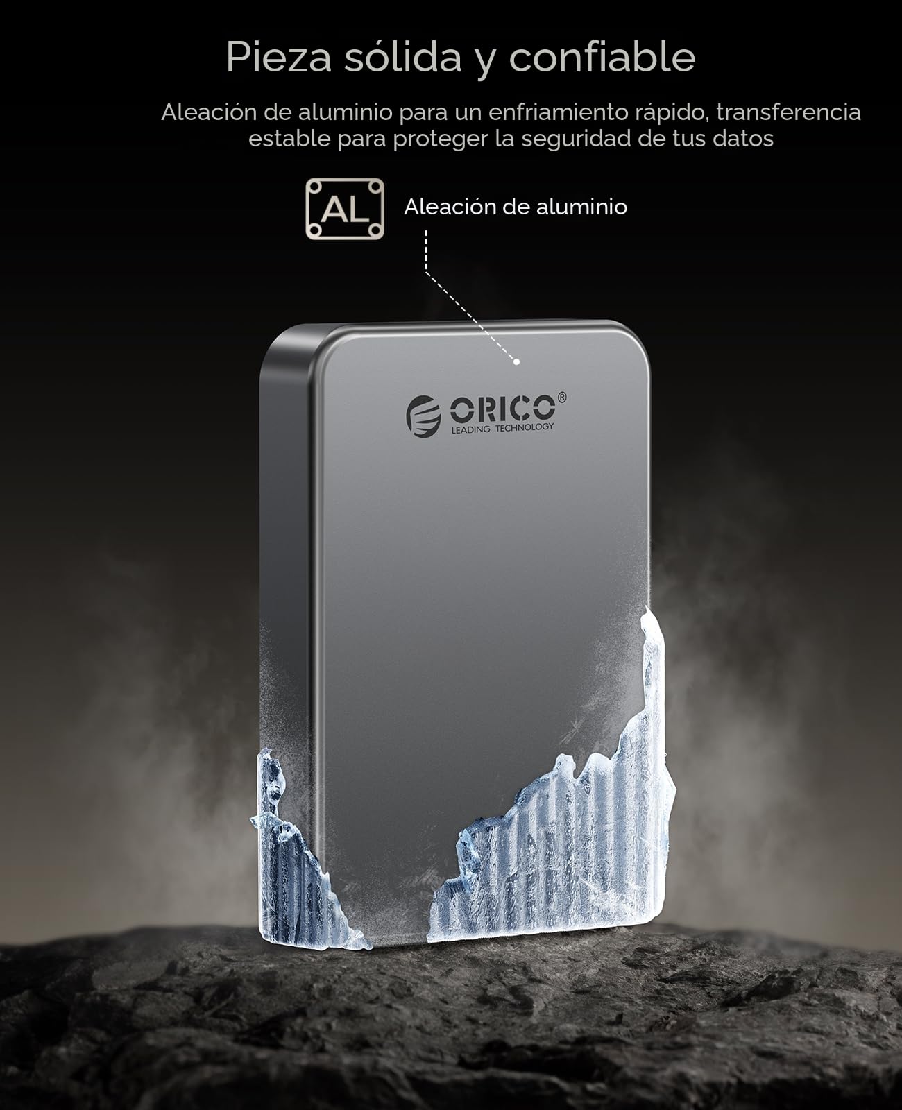 ORICO 1 TB SSD Magnético Portátil, 4K 120 fps ProRes HDR Graba y Almacena, USB3.2 Gen1 hasta 460MB/s, USB C&A 2 en 1 Cable, SSD Externo Compatible con iPhone 16/15 Pro MAX, Tablet, Ordenador - K5PLUS