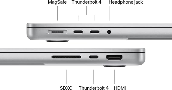 Apple 2025 MacBook Pro Laptop with M5 chip with 10core CPU and 10core GPU: 14.2-inch Liquid Retina XDR Display, 24GB Unified Memory, 1TB SSD Storage; Silver with AppleCare+ (3 Years)
