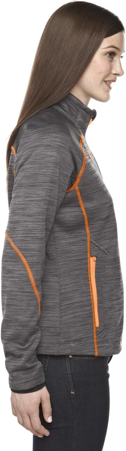 North End Womens Flux Melange Bonded Fleece Jacket (78697)