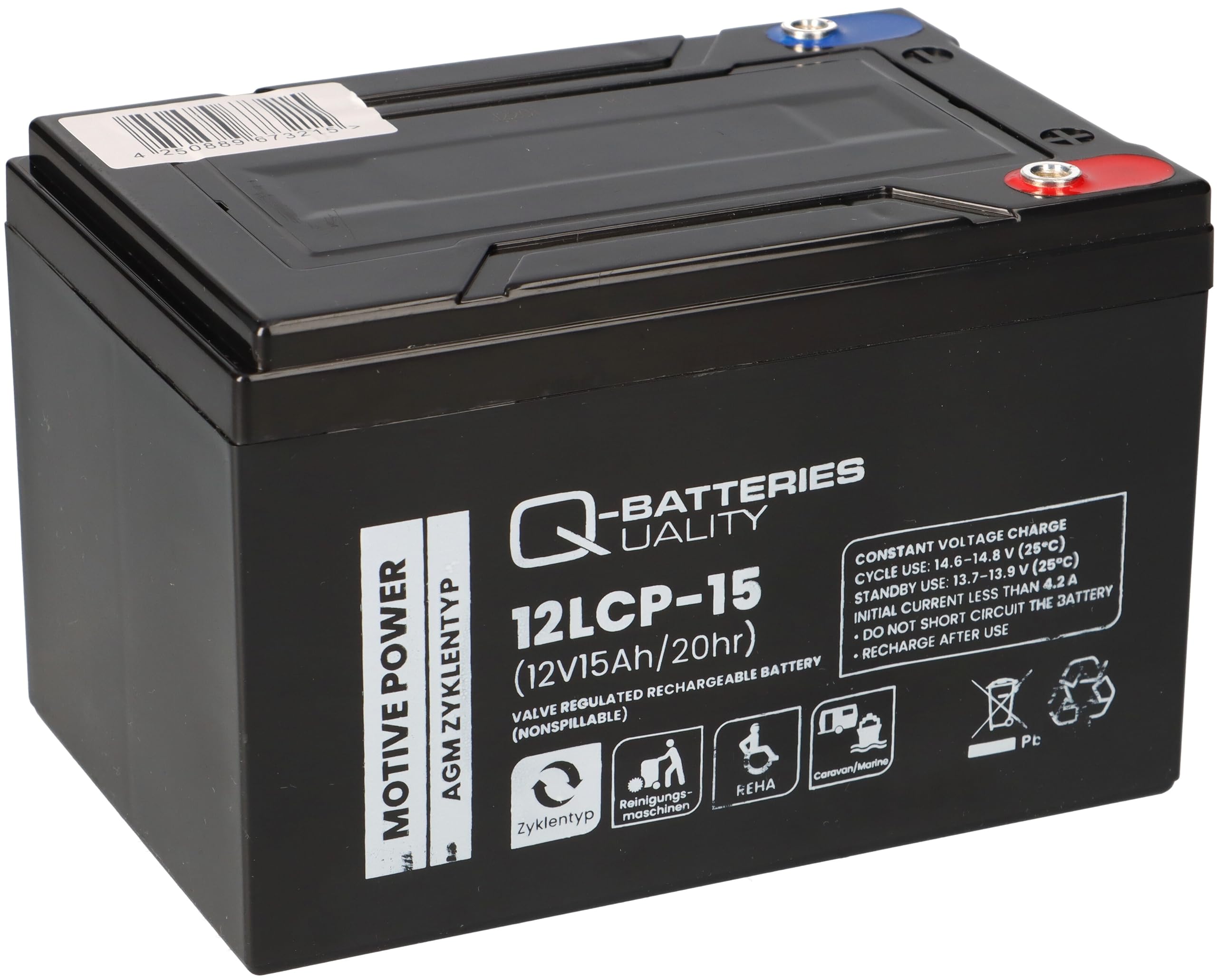 Batería compatible 24 V 15 Ah (2 x 12 V 15 Ah) E-Scooter E-Roller