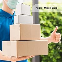 Vista 8 de Golden State Art, Paquete de 28 cajas de envío de 5 x 5 x 5 para tazas de café, velas, regalos por correo, embalaje, almacenamiento, caja de cartón