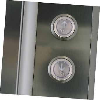 2pcs Stainless Steel Elevator Buttons Replacement with Wire for Home