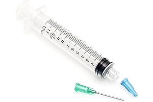 Syringes: 100 pc 12ml with Blunt Tip Needle and Cap for Vape Pen Cartridges