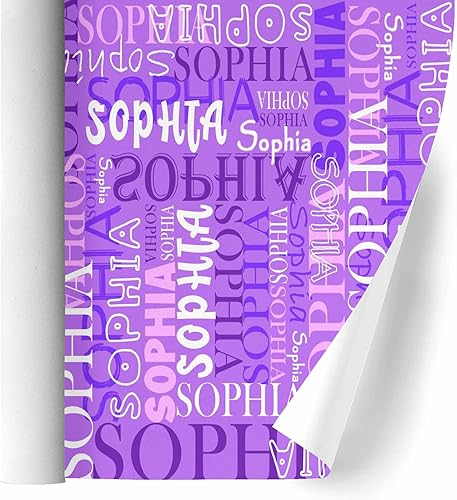 Miniatura 9 de FunStudio Rollos de papel de regalo personalizados para cumpleaños, Navidad, papel de regalo para hombres, mujeres, niños y niñas, 58 x 23 pulgadas