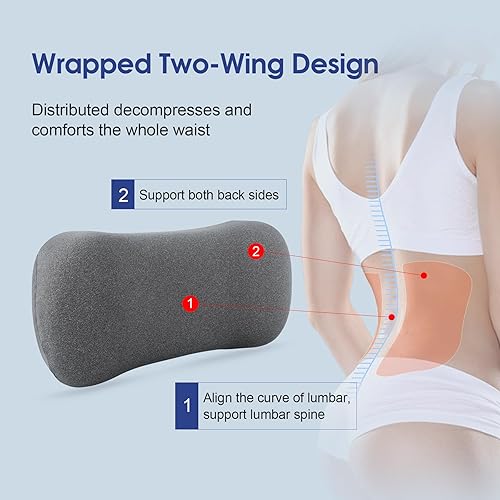 Miniatura 5 de Almohada cervical para el cuello para aliviar el dolor de dormir, almohada de cuello pequeño de espuma viscoelástica para aliviar el dolor de cuello