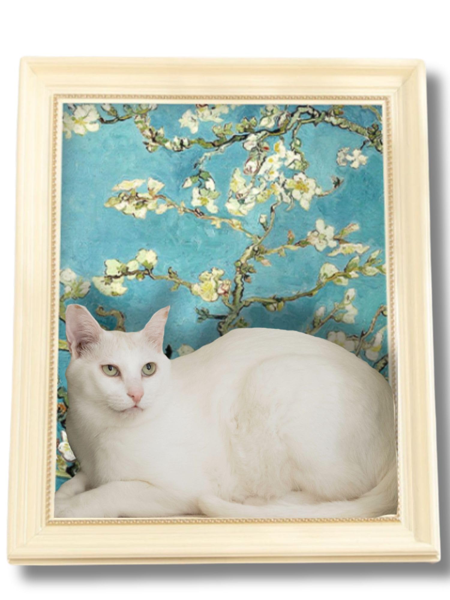 Amazon | [ONEKOSAMA]爪とぎ ダンボールハウス 猫 額縁 絵画風