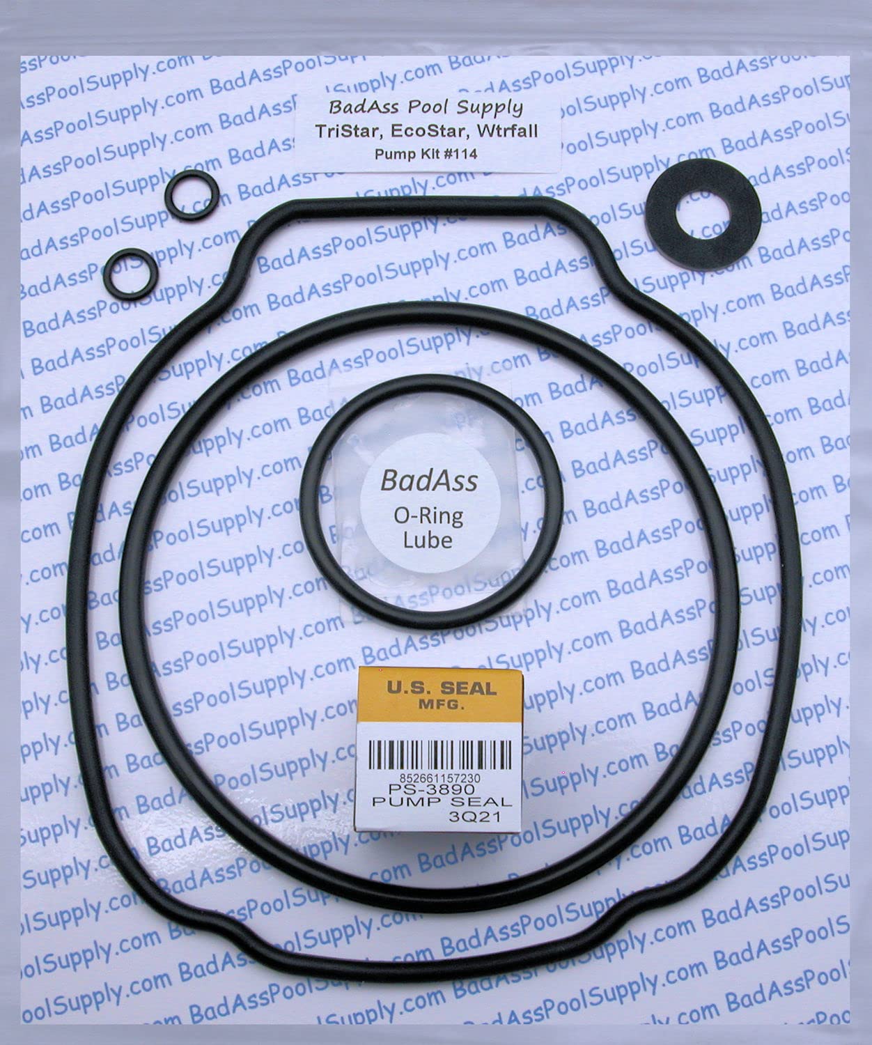 BadAss Pool Supply O-Ring Rebuild Repair Kit for Hayward EcoStarVS, TriStar, Waterfall, TriStarVS Pump